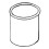 GV0931-6X6-315 6 x 6 in. Galvanized Chimney Thimble 1