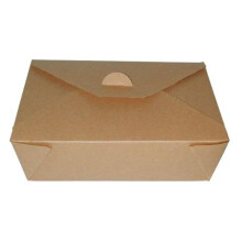 8.46 x 6.30 x 2.52 in. Brown Meal Box