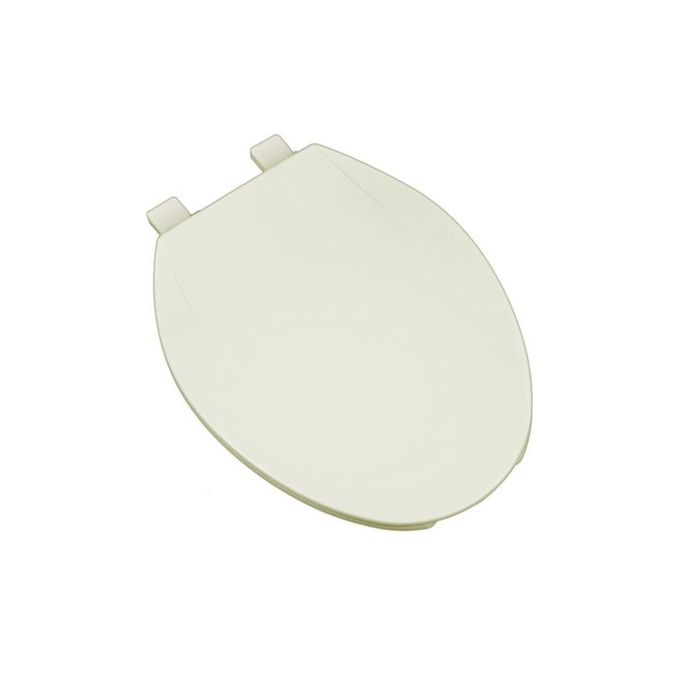 Deluxe Plastic Elongated Front Contemporary Design Toilet Seat, Linen & Biscuit 753678766470