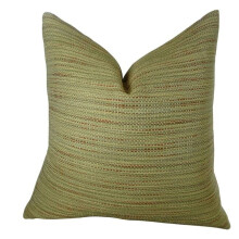 Honeysuckle Handmade Throw Pillow, Taupe - 22 x 22 in.
