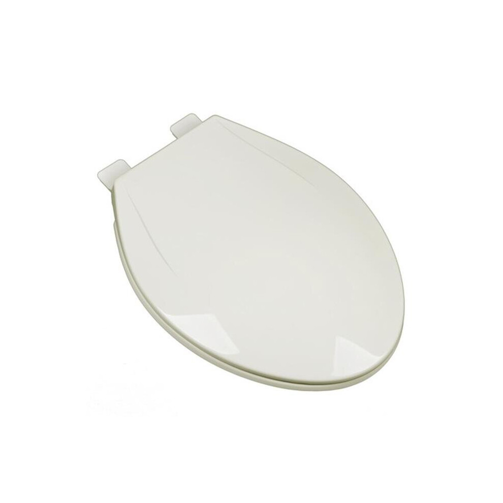 Slow Close Plastic Elongated Contemporary Design Toilet Seat, Linen & Biscuit 753678766487