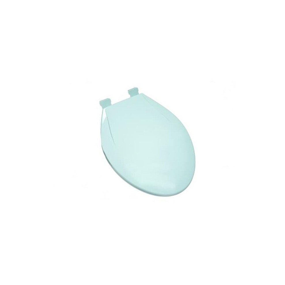2F1e6-40 Slow Close Plastic Elongated Contemporary Design Toilet Seat, Dresden Blue 753678769228