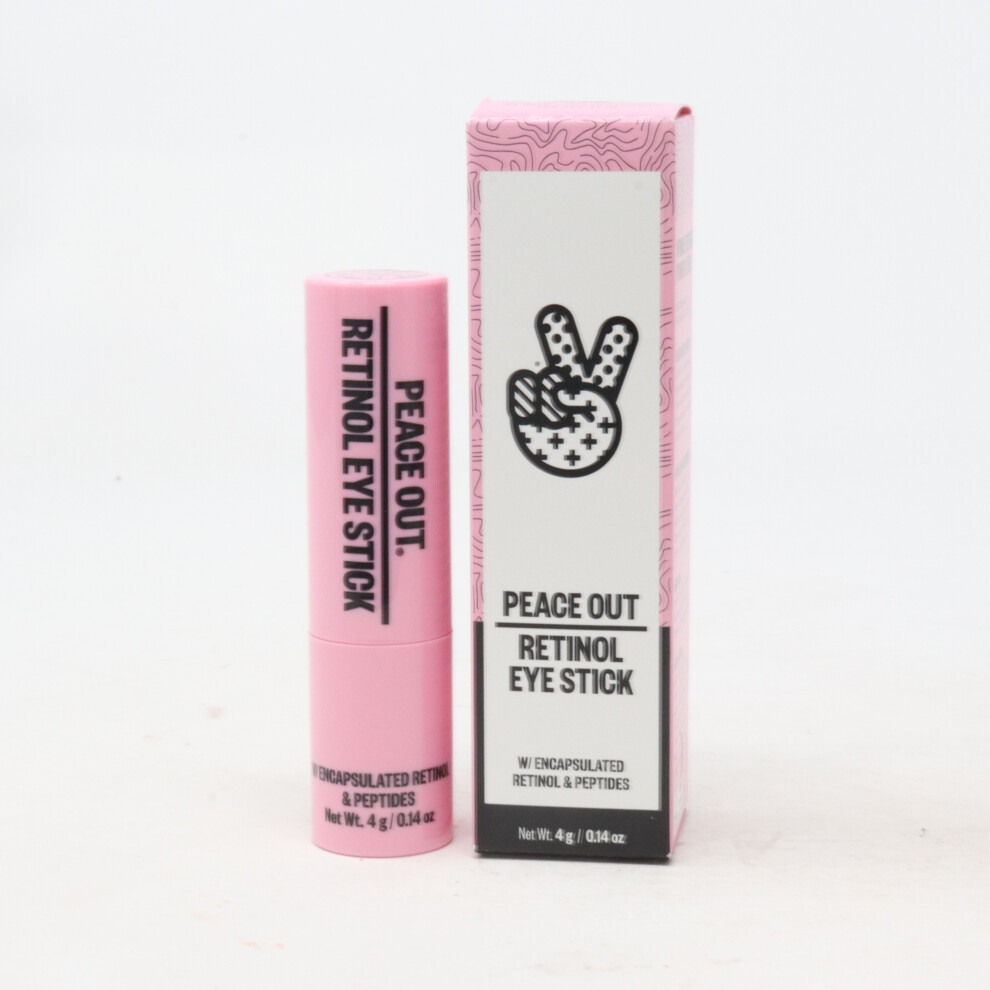 Peace Out Retinol Eye Stick 0.14Oz/4G New With Box