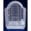 Shell Top Bird Cage in White 1