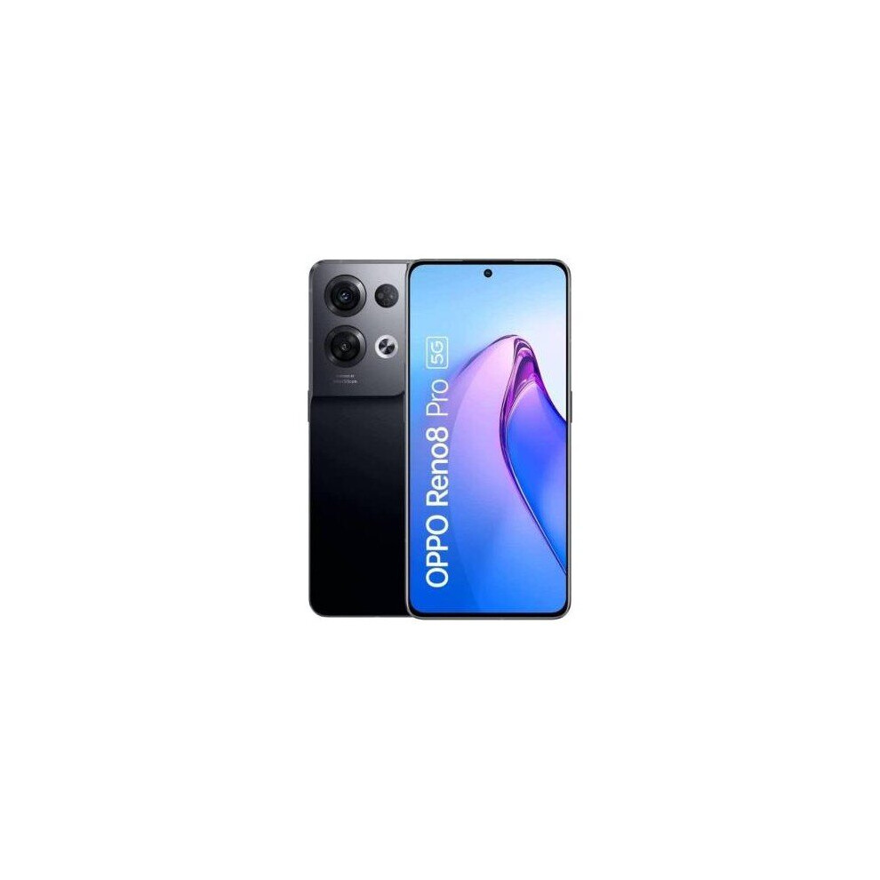 OPPO Reno 8 Pro 8+256GB 6.7" 5G Glazed Black DS ITA