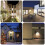 Solar Motion Sensor Light, LED Wall Light Solar Powered Garden Lights 3