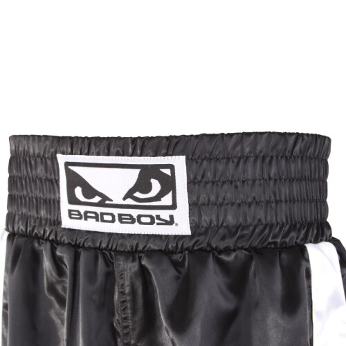 (Small) BAD BOY PRO BOXING SHORTS - BLACK 2