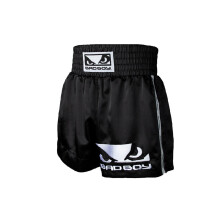 (X-Large) Bad Boy Muay Thai Fight Shorts - Black
