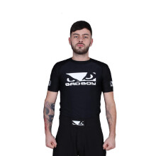 (X-Large) Bad Boy Raglan Short Sleeve Rashguard - Black