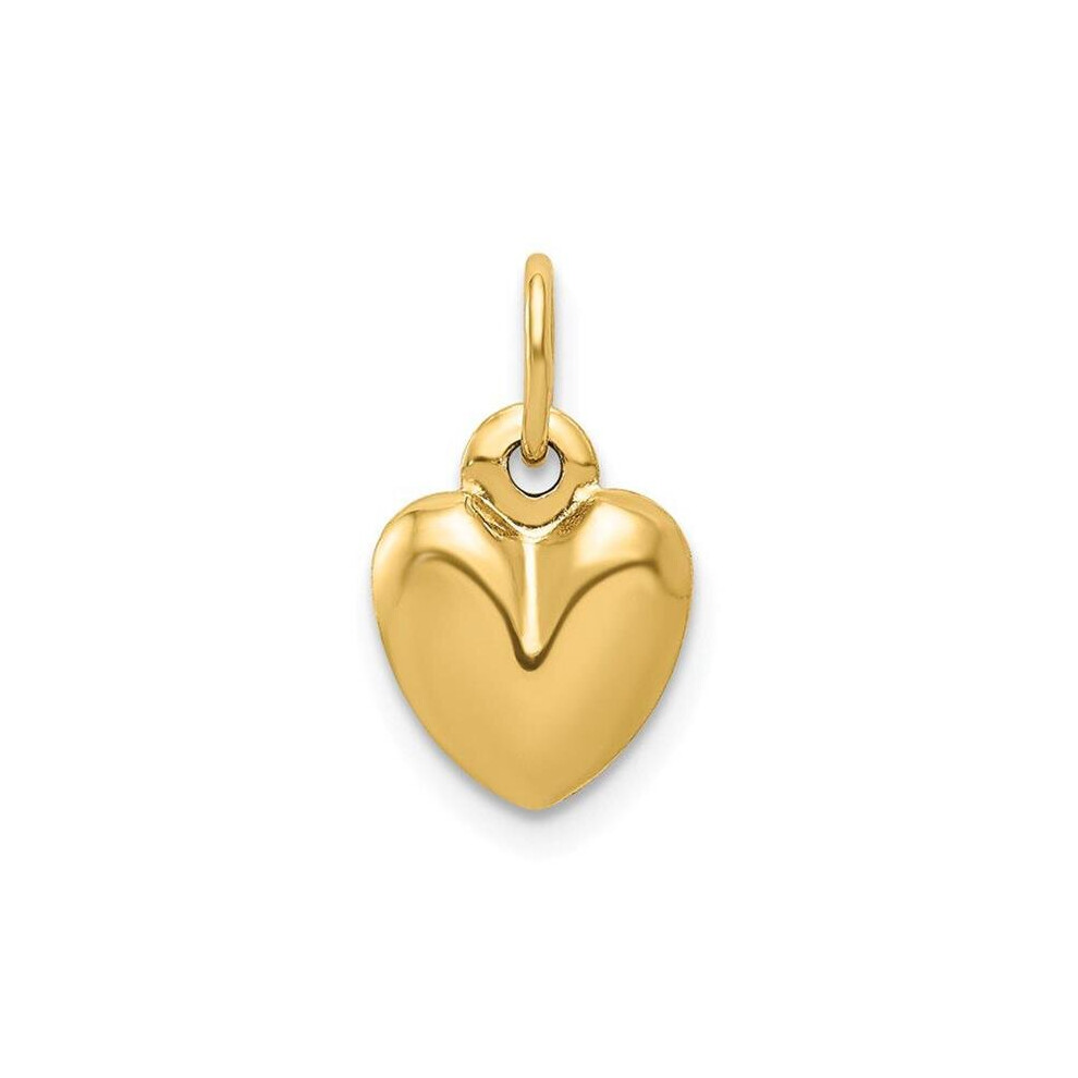 14K Yellow Gold Puffed Heart Charm-image-OPC-PB7QWRF-NEW
