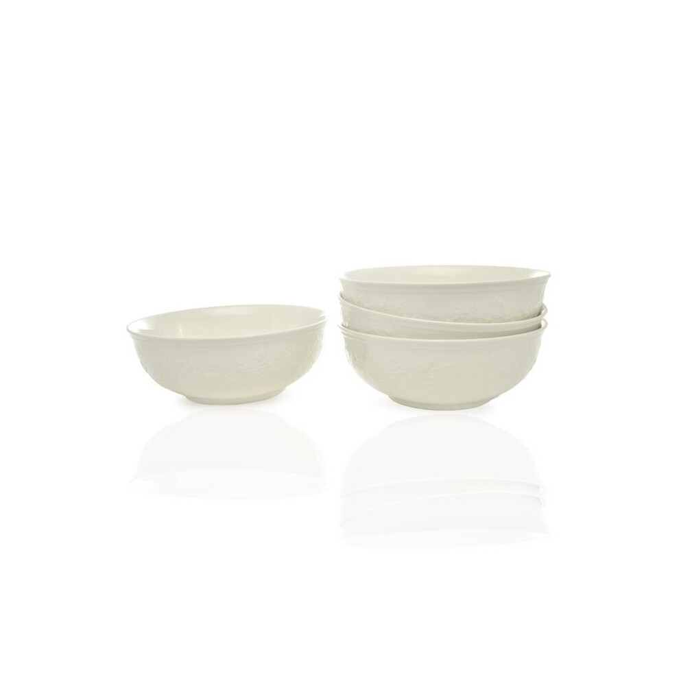 30 oz Country Villa Cereal & Coupe Bowl, Ivory - 7.25 in. - Set of 4-image-OPC-PB7QX6X-NEW