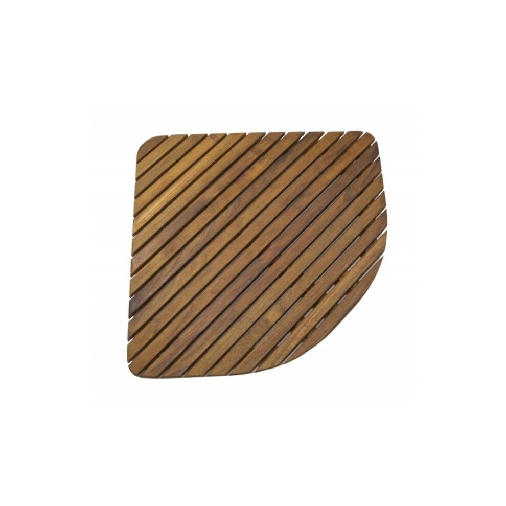 Shower Mat - Triangular, Oiled Finish