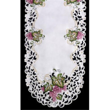 H7696 Grape Round Doily, 24 in.
