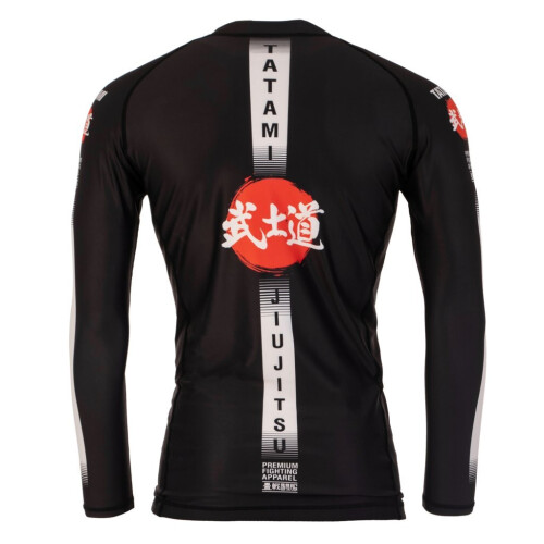 (Small) Tatami Black Bushido Long Sleeve Rash Guard 1