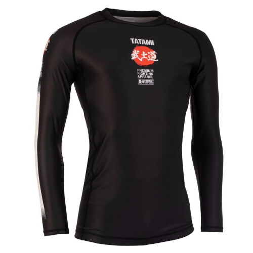 (Small) Tatami Black Bushido Long Sleeve Rash Guard 2