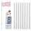 7.5M 25FT UK Flags Aluminium Pole Set Telescopic w/Gold Ball,Flagpole 7