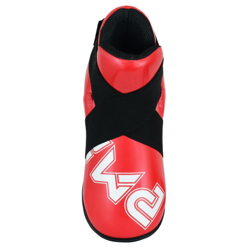 (RED, Medium) Playwell Semi Contact Elite Glossy Sparring Boots 1