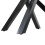 Living And Home (Black) Modern Rectangle Tempered Glass Top Dining Table with Metal Legs 6