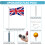 7.5M 25FT UK Flags Aluminium Pole Set Telescopic w/Gold Ball,Flagpole 3