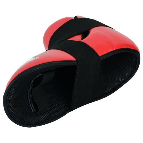 (RED, Medium) Playwell Semi Contact Elite Glossy Sparring Boots 2