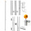 7.5M 25FT UK Flags Aluminium Pole Set Telescopic w/Gold Ball,Flagpole 5