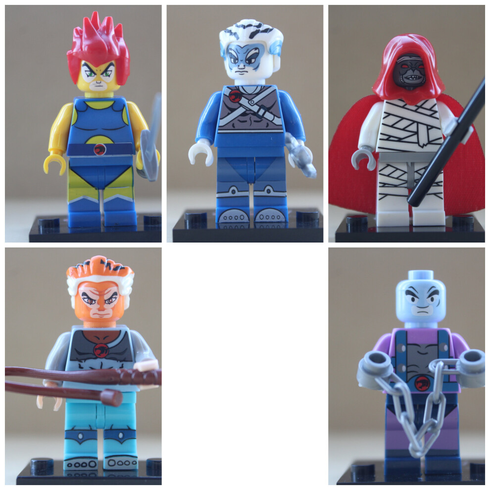 Thundercats Toy 5 Action Mini Figures Fits Lego Sets Super Heroes