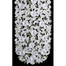 H7667-EG White Daisy Round Doily, 8 in.
