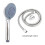 Shower Head Set Universal Chrome Multi Function with 5 Spray Modes, Anti-Limescale ABS, 1.5m Stainless Steel Hose & Wall Bracket 2