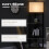 Homcom HOMCOM Corner Floor Lamp with Shelves - Triangular 3-Tier Storage, Pull-Chain Top Light, Black (B31-315V70) 6