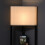 Homcom HOMCOM Corner Floor Lamp with Shelves - Triangular 3-Tier Storage, Pull-Chain Top Light, Black (B31-315V70) 8
