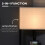 Homcom HOMCOM Corner Floor Lamp with Shelves - Triangular 3-Tier Storage, Pull-Chain Top Light, Black (B31-315V70) 4
