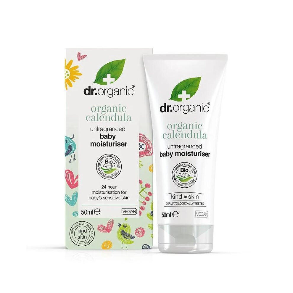 Dr Organic Calendula Unfragranced Baby Moisturiser - 50Ml - Image 6