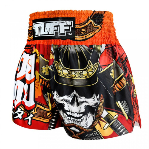 (X-Large) Tuff Samurai Skull Muay Thai Shorts 1