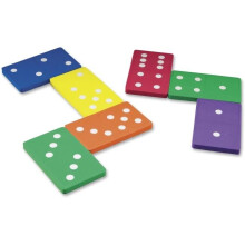 Foam Jumbo Dominoes - Multi Color, 28 Piece