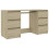 VidaXL vidaXL Writing Desk Sonoma Oak Engineered Wood Study Table Laptop Workstation 1