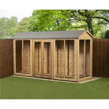 Empire Apex Summerhouse Shiplap Tongue & Groove 4X12 Double Door