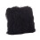 SARO  16 in. Square Wool Mongolian Lamb Fur Throw Pillow  Black 1