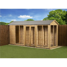 Empire Apex Summerhouse Shiplap Tongue & Groove 4X14 Double Door