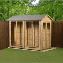 Empire Apex Summerhouse Tongue & Groove 4X8 Double Door