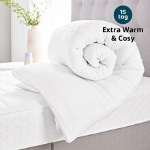 (15 TOG, Single) Ultra Warm Duvet Quilt Breathable Anti Allergy Duvet Tog 4.5 10.5 13.5 15 Tog All Season Duvets