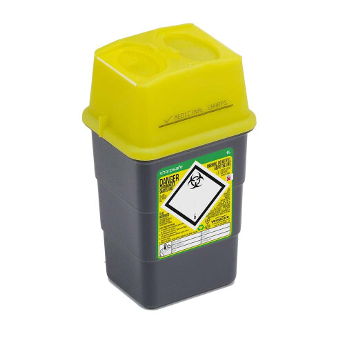Sharpsafe 5th Gen Sharps Bin 1 Litre 1