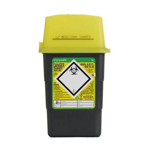 Sharpsafe 5th Gen Sharps Bin 1 Litre