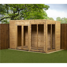 Empire Pent Summerhouse Shiplap Tongue & Groove 10X6 Double Door Windows