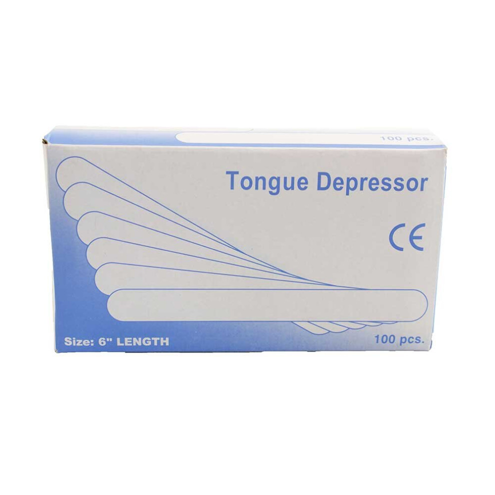 Qualicare Wooden Tongue Depressors 6" - Box Of 100