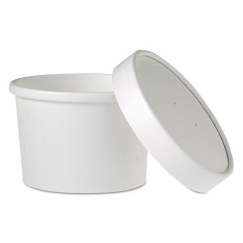 8 oz Flexstyle Double Poly Food Combo Pack, White - 25 per Pack