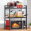 2 Tier Heavy Duty Extendable Microwave Oven Stand Shelf Kitchen Organiser Tidy 1