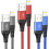 3-Pack iPhone Lightning Cables, Braided 6ft/1.8m, 2.4A Fast Charge & Sync, Durable SR Joint, Tangle-Free 1