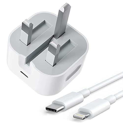 Case Logic iPhone USB C Fast Charger【Apple MFi Certified】20W PD Type C Power Block Wall Charger Plug Adapter with 2M USB-C to Lightning Cable Compatible with