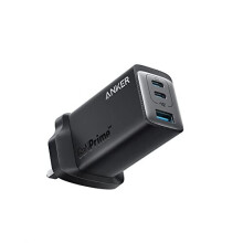 USB C Plug, Anker USB C Charger, Anker 735 Charger GaNPrime 65W, PPS 3-Port Fast Wall Charger for MacBook Pro/Air, iPad Pro, Galaxy S22/S21, Dell XPS