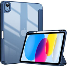 ProCase for iPad 10th Generation Case with Pencil Holder 2022 iPad 10.9 Inch Case, Clear Transparent Back Shell Shockproof Cover for 2022 iPad 10th